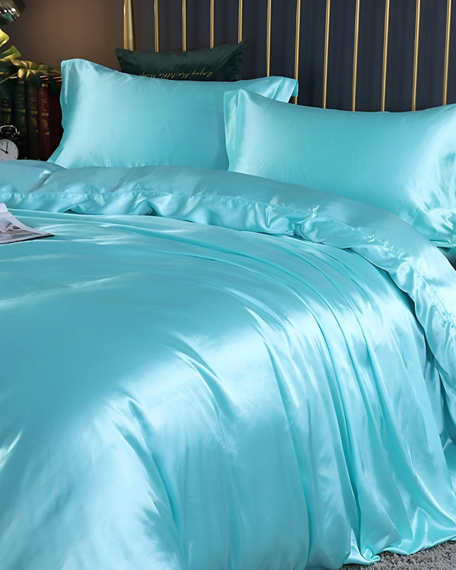 Zestaw pościeli z jedwabiu premium – miękki, hipoalergiczny i oddychający – dwustronny i niezwykle wygodny, zapewniający luksusowy sen 4