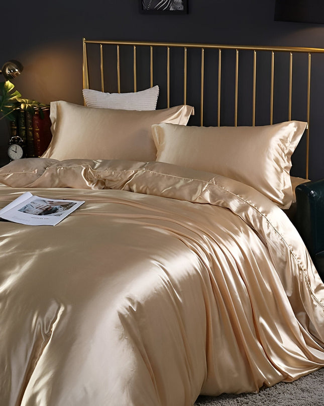 Zestaw pościeli z jedwabiu premium – miękki, hipoalergiczny i oddychający – dwustronny i niezwykle wygodny, zapewniający luksusowy sen 6