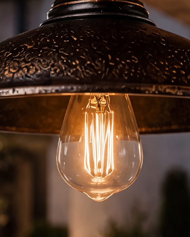 Zewnętrzna lampa wisząca LED z żelaza, odporna na warunki atmosferyczne IP65, emitująca c 1