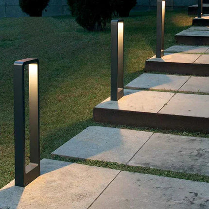 Zewnętrzna lampa naziemna LED z odporną na warunki atmosferyczne obudową aluminiową – nowoczesny, minimalistyczny design 2