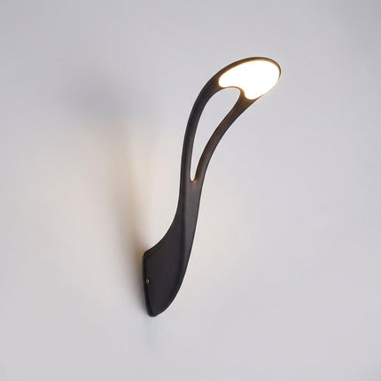 Zewnętrzna lampa ścienna z energooszczędnym oświetleniem LED – czarna aluminiowa lampa zewnętrzna odporna na warunki atmosferyczne 2