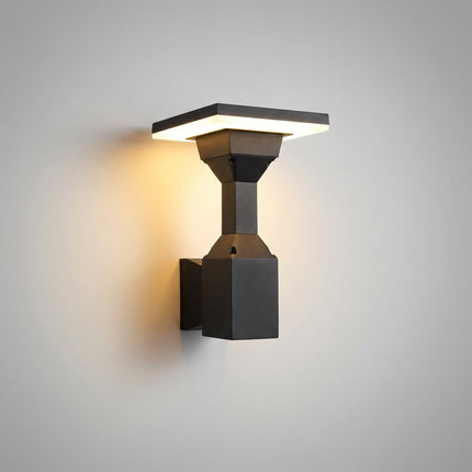 Zewnętrzna lampa ścienna z energooszczędnym oświetleniem LED – czarna aluminiowa lampa zewnętrzna odporna na warunki atmosferyczne 4