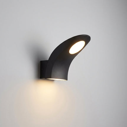 Zewnętrzna lampa ścienna z energooszczędnym oświetleniem LED – czarna aluminiowa lampa zewnętrzna odporna na warunki atmosferyczne 5
