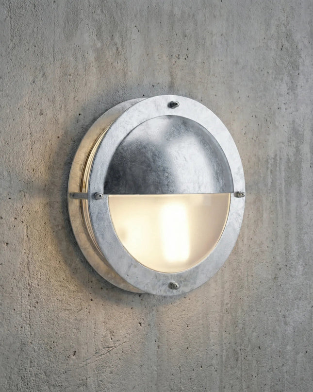 Zewnętrzna lampa ścienna z funkcją ściemniania – ocynkowana stal, odporna na warunki atmosferyczne, oświetlenie zewnętrzne 1