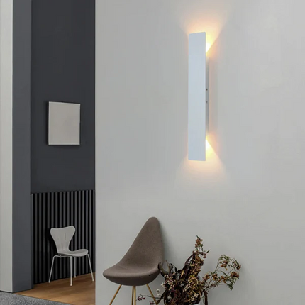 Zewnętrzne kinkiety z dwukierunkowym światłem – wodoodporne aluminium, minimalistyczny design 9