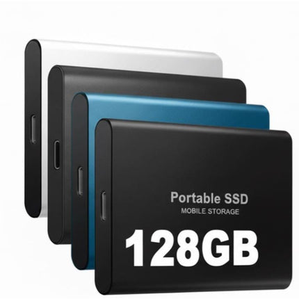 Zewnętrzny dysk SSD 128 GB z szybkim transferem danych przez USB-C – przenośna i trwała konstrukcja dla systemów Windows, macOS i Linux 0