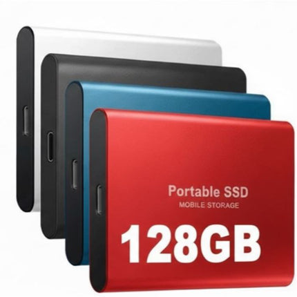 Zewnętrzny dysk SSD 128 GB z szybkim transferem danych przez USB-C – przenośna i trwała konstrukcja dla systemów Windows, macOS i Linux 1