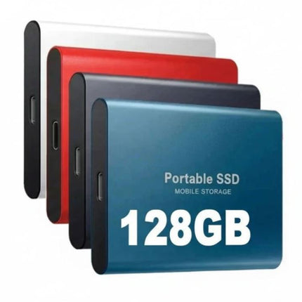 Zewnętrzny dysk SSD 128 GB z szybkim transferem danych przez USB-C – przenośna i trwała konstrukcja dla systemów Windows, macOS i Linux 2