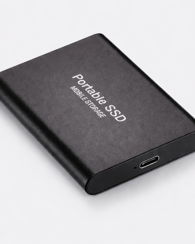 Zewnętrzny dysk SSD 512 GB z szybkim połączeniem USB – przenośny dysk pamięci masowej Silver 0