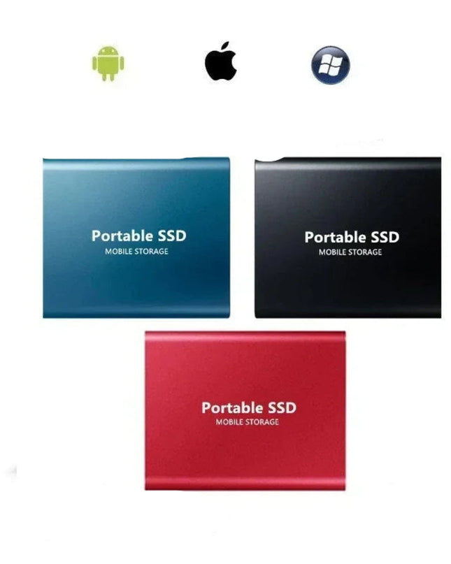 Zewnętrzny dysk SSD 512 GB z szybkim połączeniem USB – przenośny dysk pamięci masowej Silver 2