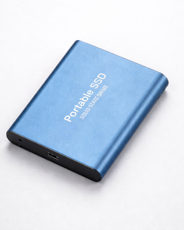 Zewnętrzny dysk SSD 512 GB z szybkim połączeniem USB – przenośny dysk pamięci masowej Silver 3