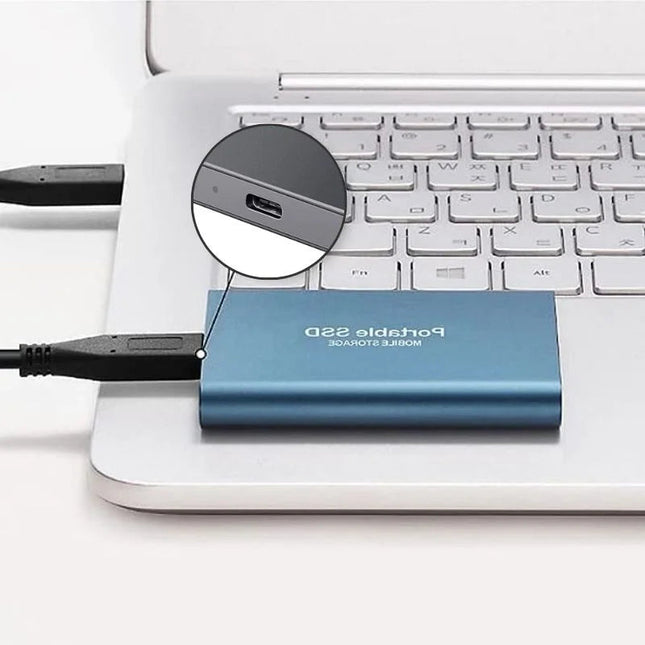 Zewnętrzny dysk SSD o pojemności 128 GB z USB 3.1 do szybkiego przesyłania danych – przenośny dysk pamięci masowej typu „plug-and-play” 1