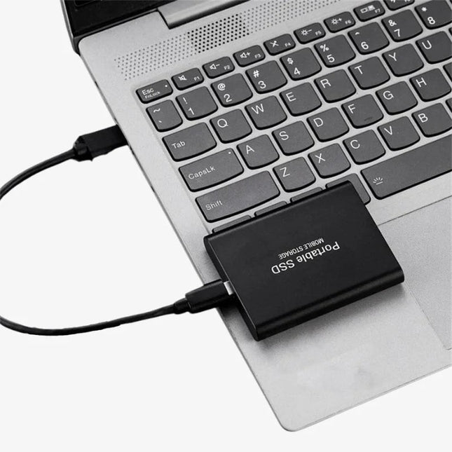 Zewnętrzny dysk SSD o pojemności 128 GB z USB 3.1 do szybkiego przesyłania danych – przenośny dysk pamięci masowej typu „plug-and-play” 2
