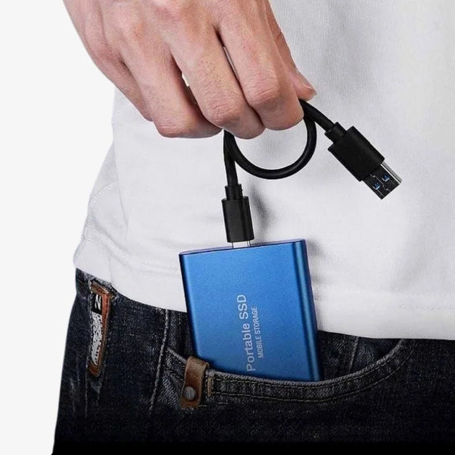 Zewnętrzny dysk SSD o pojemności 128 GB z USB 3.1 do szybkiego przesyłania danych – przenośny dysk pamięci masowej typu „plug-and-play” 4