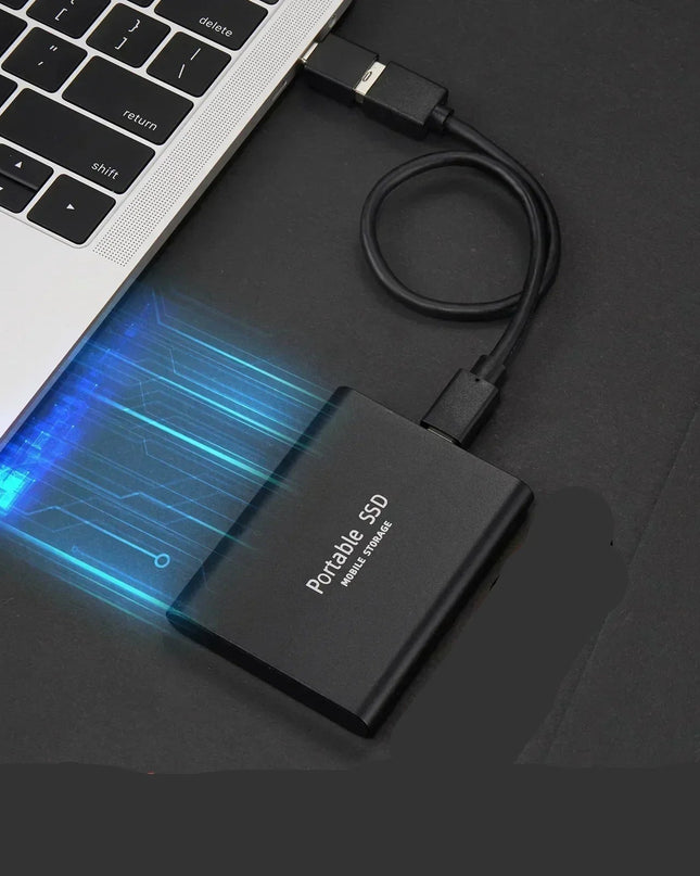 Zewnętrzny dysk SSD o pojemności 128 TB z ultraszybkim transferem danych i wytrzymałą aluminiową konstrukcją – przenośny dysk pamięci masowej 0