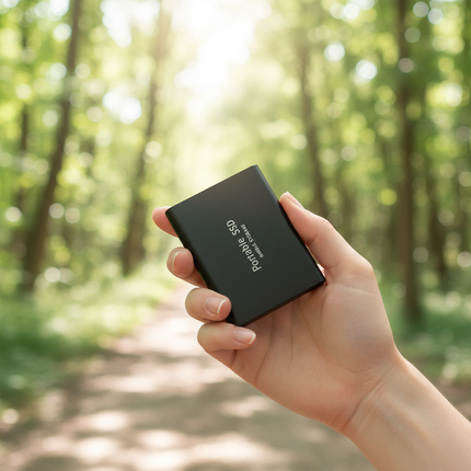 Zewnętrzny dysk SSD o pojemności 2 TB z USB 3.1 i USB-C – kompaktowy, przenośny dysk SSD do szybkiego przesyłania danych 1