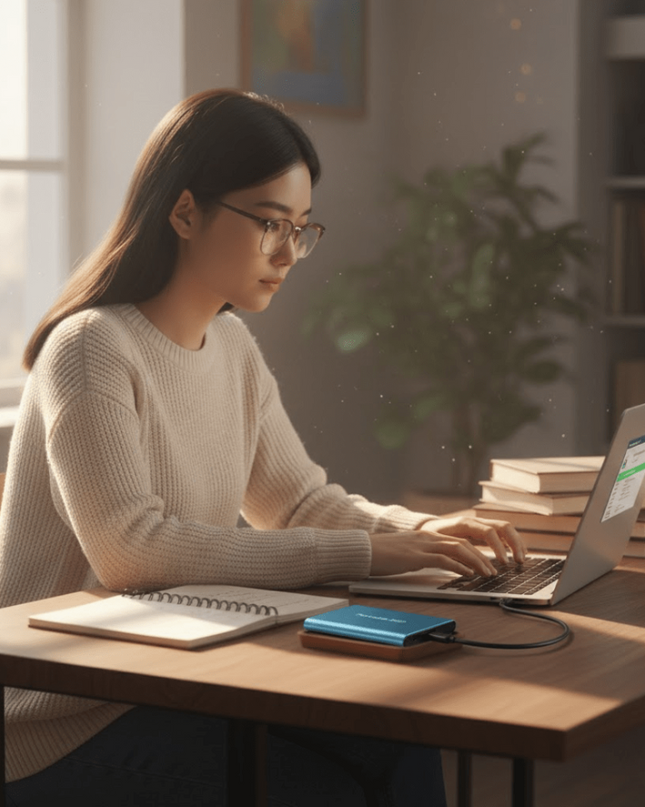 Zewnętrzny dysk SSD z szybkim złączem USB-C i wodoodporną konstrukcją 1