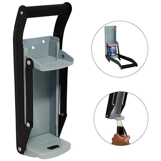 Zgniatarka do puszek CrushMaster montowana na ścianie – wydajny recykling z wbudowanym otwieraczem do butelek – uproszczenie recyklingu i gospodarki odpadami 5