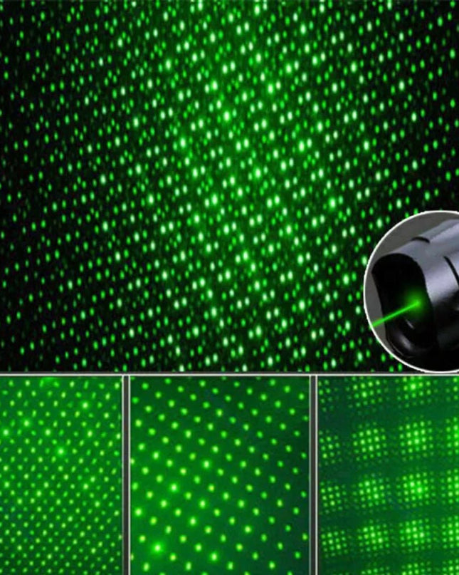 Zielony wskaźnik laserowy ładowany przez USB o dużym zasięgu i trwałej aluminiowej obudowie 5