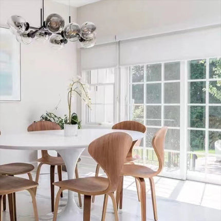 Żyrandol Nordycki z Szklanymi Kulami do Salonu i Pokoju – Elegancki Element Dekoracyjny z Efektownym Oświetleniem E27 3