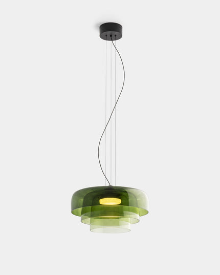 Elegancka lampa sufitowa — krem i kolor w harmonijnym wydaniu