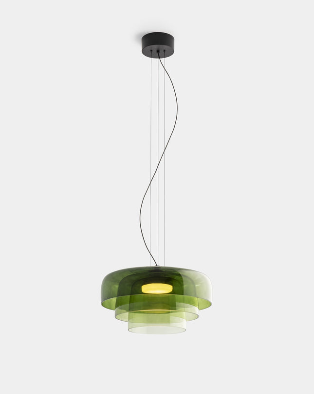 Elegancka lampa sufitowa — krem i kolor w harmonijnym wydaniu