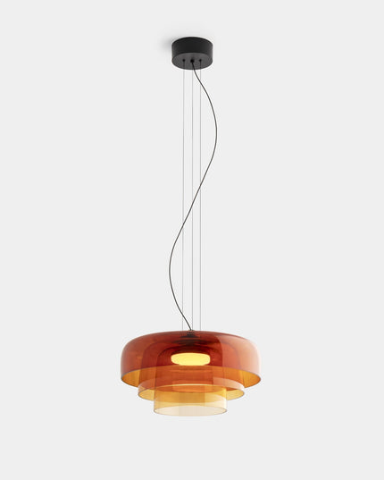 Elegancka lampa sufitowa — krem i kolor w harmonijnym wydaniu