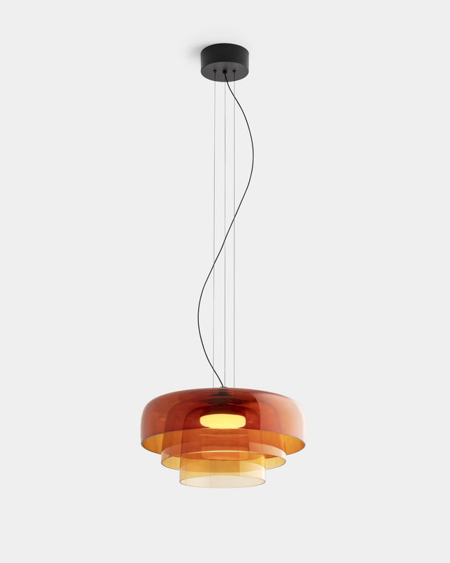 Elegancka lampa sufitowa — krem i kolor w harmonijnym wydaniu