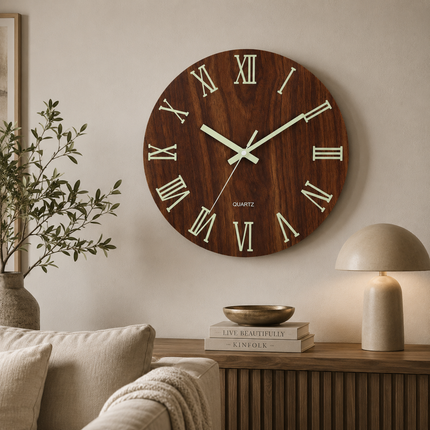 Classic Wall Clock with Roman Numerals – elegant and timeless design – large and readable dial – perfect for living room or office – precise quartz mechanism