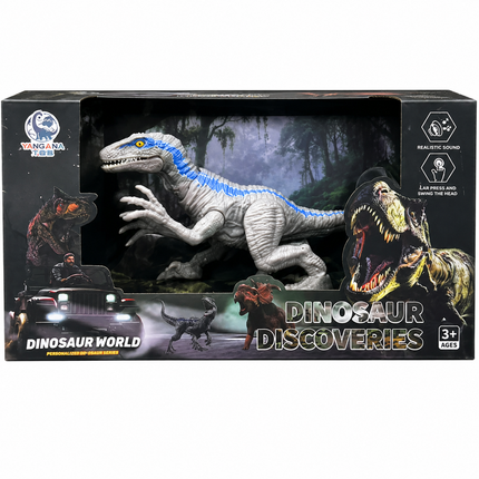 Interactive Raptor X Dinosaur Toy with Realistic Movements and Sounds – Remote Controlled for Kids 4+