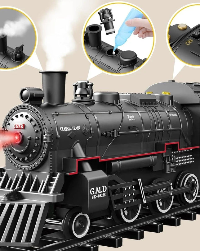 Interaktywna Lokomotywa Elektryczna z Dźwiękiem i Światłem – Zabawkowy Pociąg dla Dzieci 3+