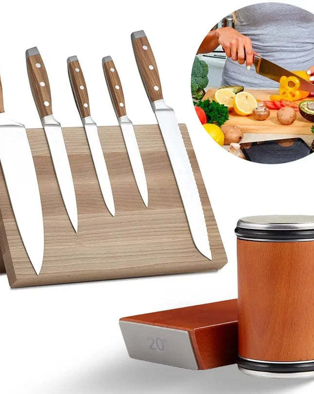 Adjustable Diamond Knife Sharpener with Ergonomic Design and Precise Sharpening – For All Blade Types