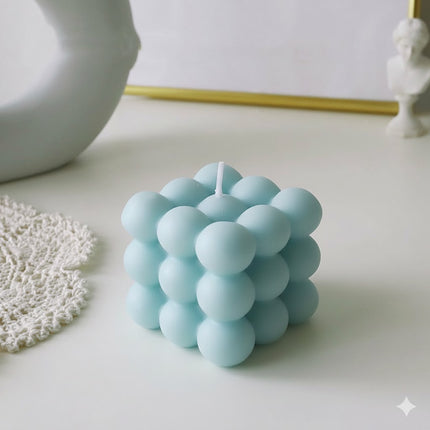 Elegancka Świeca BubbleGlow – stylowy design i subtelny blask – stwórz przytulną i relaksującą atmosferę w domu