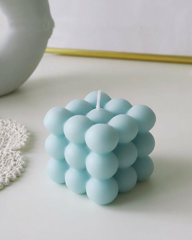 Elegancka Świeca BubbleGlow – stylowy design i subtelny blask – stwórz przytulną i relaksującą atmosferę w domu