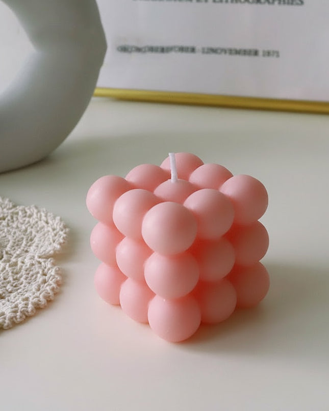 Elegancka Świeca BubbleGlow – stylowy design i subtelny blask – stwórz przytulną i relaksującą atmosferę w domu