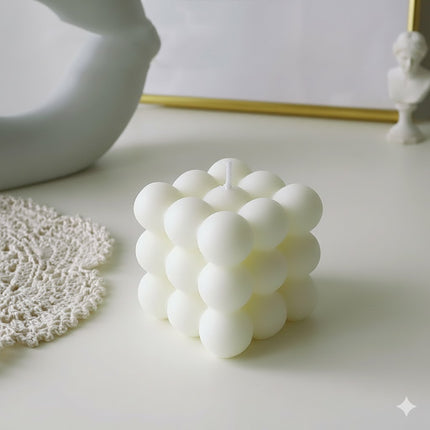 Elegancka Świeca BubbleGlow – stylowy design i subtelny blask – stwórz przytulną i relaksującą atmosferę w domu