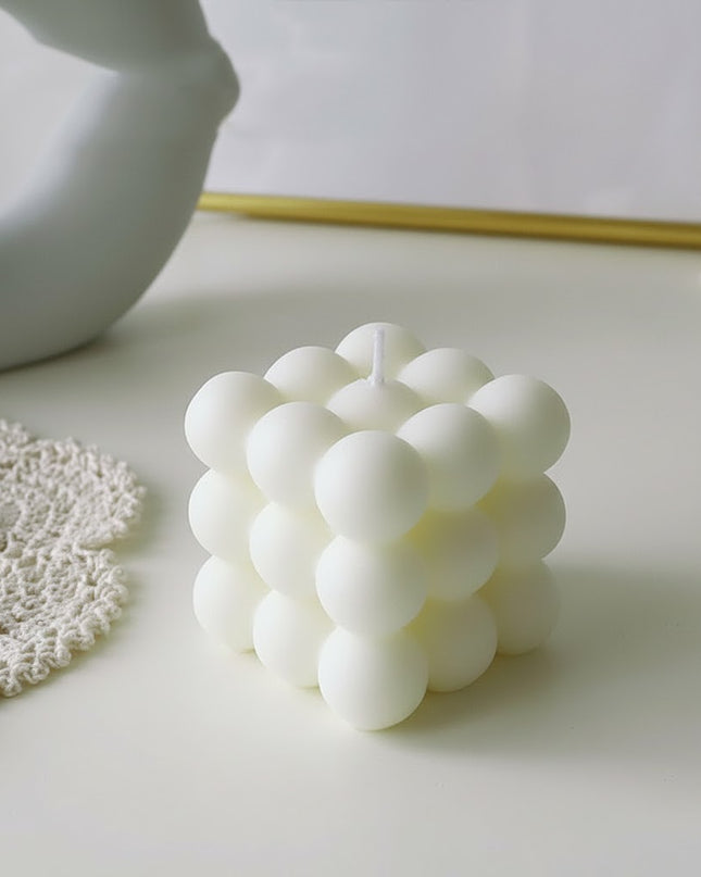 Elegancka Świeca BubbleGlow – stylowy design i subtelny blask – stwórz przytulną i relaksującą atmosferę w domu